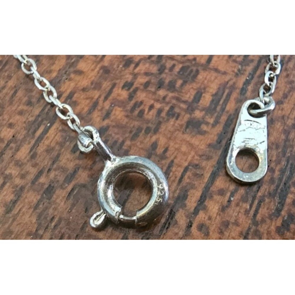 925 Silver Three Birds Pendant Necklace 16" - Picture 6 of 7